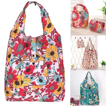 

Random Color Eco Shopping Bag Fashion Environmental Tote Handbag Folding Reusable Oxford Tote Bag