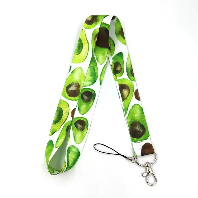 

Fruit Avocado Neck Strap Cute Lanyard for Keys DIY ID Card Badge Holder Keychain Mobile Phone Straps Webbing Hang Rope Lanyards