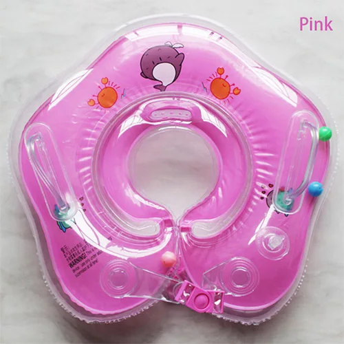 Плавательный круг для детей аксессуары для шеи кольцо трубка безопасности младенческий круг для купания желтая утка надувная чашка для воды - Цвет: Purple