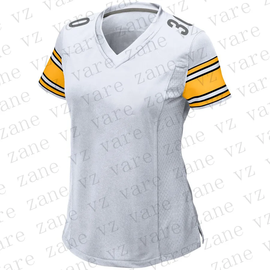 Customize Womens American Football Jerseys JuJu Smith-Schuster James Conner TJ Watt Devin Bush Joe Haden Mason Rudolph Cheap Pittsburgh Jersey