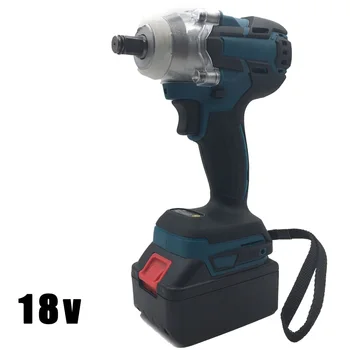 

18V Cordless Electric Wrench Brushless Impact Torque Driver Rechargeable Battery LED Lights Display Working Power Tools