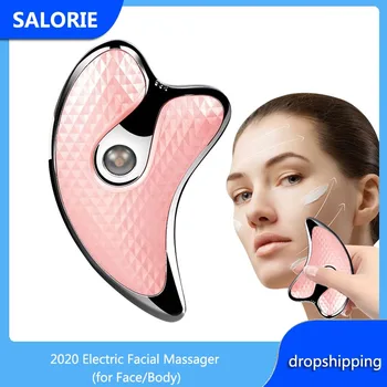 

Electric Face Massager Metal Guasha Scraping Gua Sha Tool Facial Massager Neck Body Massage Machine V Face Lifting Slimming