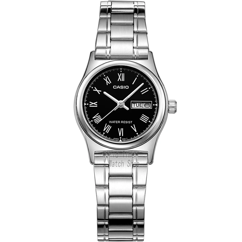 Casio часы женские часы лучший бренд класса люкс Водонепроницаемый Кварцевые часы женские дамы Подарки Часы Спортивные часы - Цвет: LTPV006D1B-1