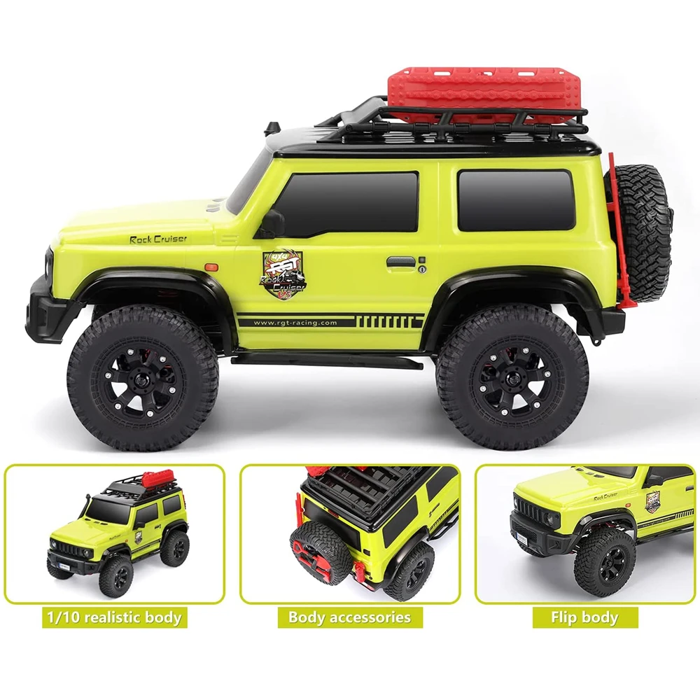 RGT RC Crawler 1:10 4wd Off Road Rock Cruiser RC-4 136100V3 4x4 Waterproof  Hobby RC Car Toy for Kids