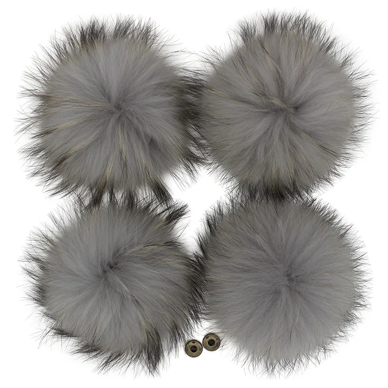 Помпоны из натурального меха енота для сумок 5 шт./лот 12 13 14 15 см|raccoon fur pompom|fur pompomfur