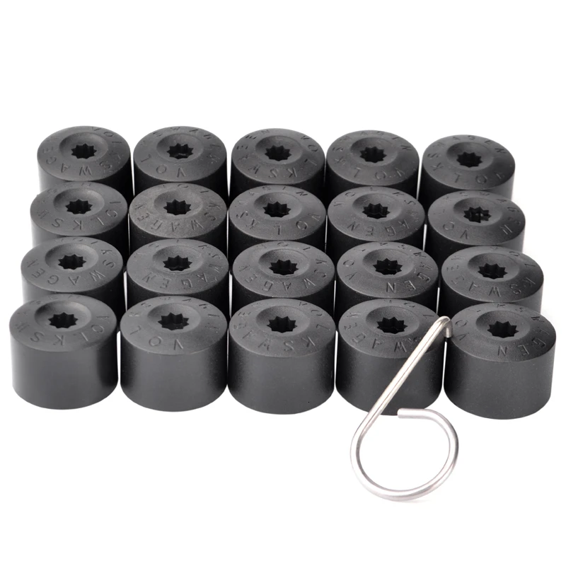 

NS Modify 20Pcs 17mm Car Wheel Nut Auto Hub Screw Cover Protection Caps Wheel Nut Bolt Head Cover For VW Golf MK4 Passat Audi
