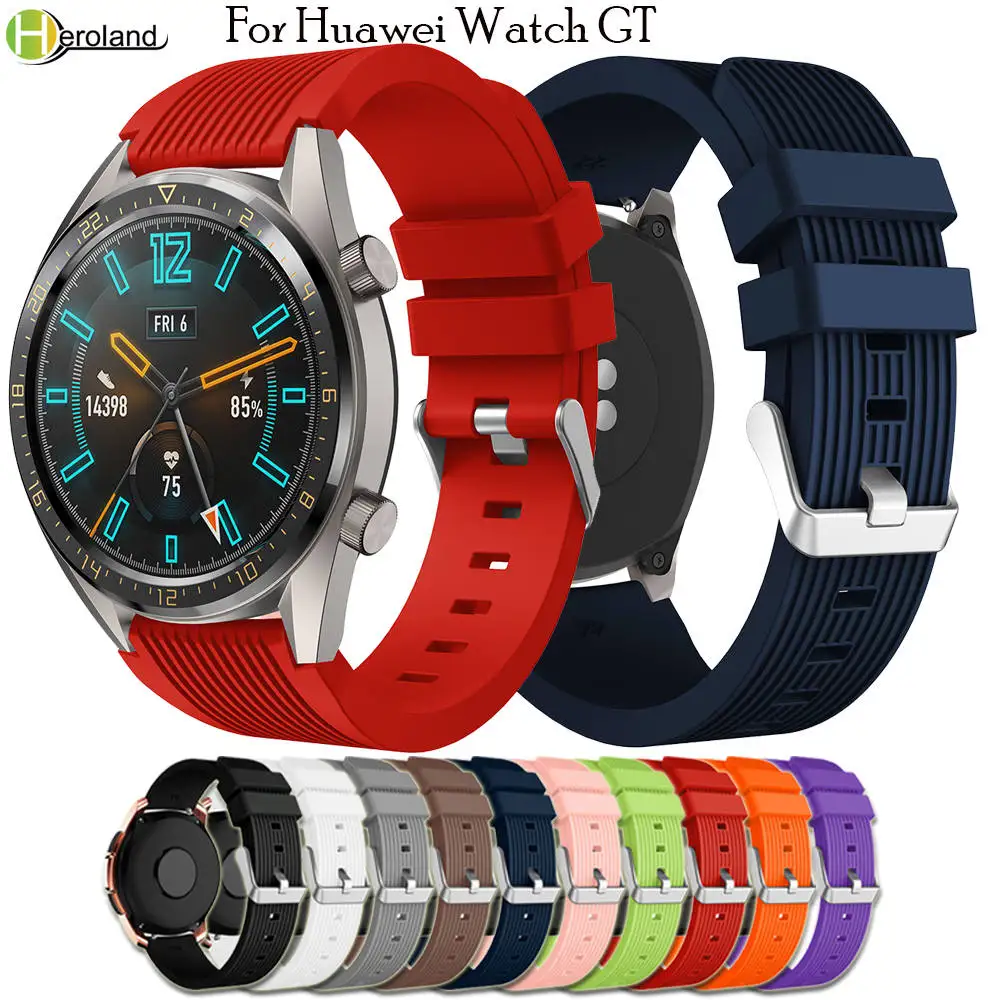 Ремни для huawei Watch GT 46 мм/Huami Amazfit GTR 47 мм спортивный браслет 22 мм силиконовый Смарт-часы ремешок для samsung gear S3