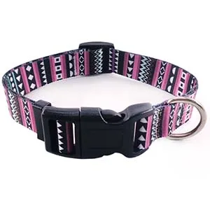 Removable Dog Collar Bohemia Style Adjustable Polyester Pet Necklace Loop for Small Big Dogs 