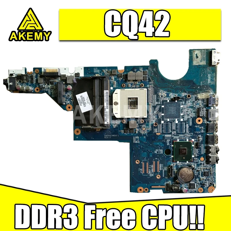 Akemy материнская плата 595184-001 для For HP CQ42 CQ62 G42 G62 ноутбука HM55 DDR3 Бесплатный