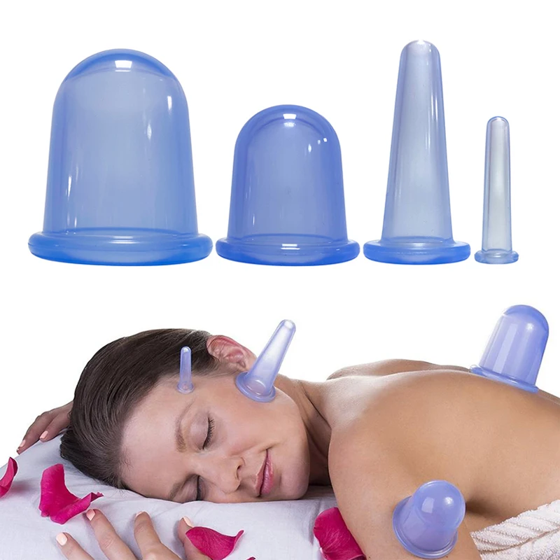 Massage Suction-Cups Relief-Roller Manual Anti-Cellulite Body-Pain Silicone
