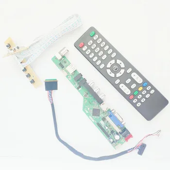 

For CLAA156WA11A CLAA156WA15A notebook PC LVDS 40Pin WLED VGA+HDMI+AV+USB 15.6" 1366*768 T.V56 screen controller drive board Kit