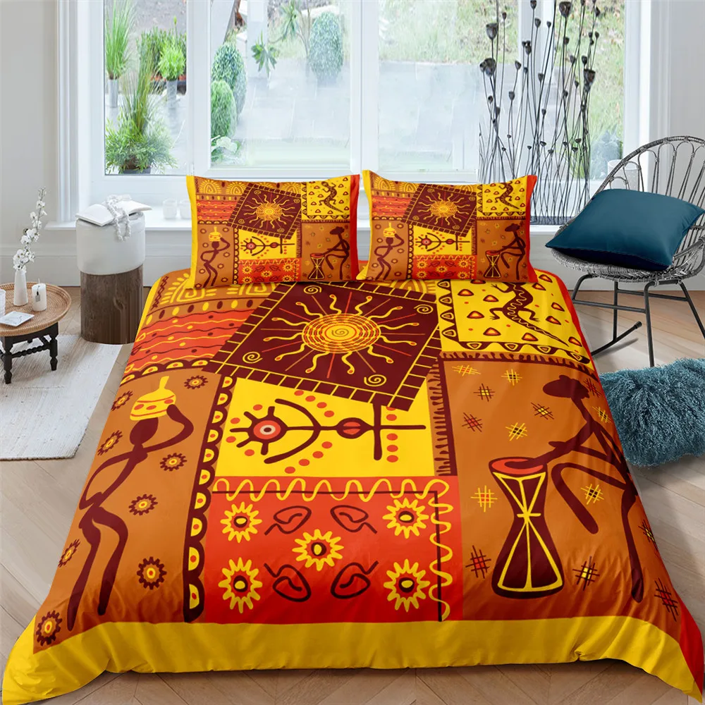 Quality Printed Bohemia Ethnic Style Duvet Cover Set Mandala Bedding Set For Adults kids Bedclothes 2/3pcs Queen King Twin Size
