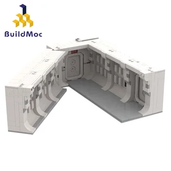 

Buildmoc Spaceship Accessories Entrance Tantive IV Main Corridor with Airlock Doorway Building Blocks Toys Child Christmas Gift