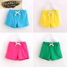 Детские трусики летние однотонные шорты универсальные Пляжные штаны для мальчиков и девочек детские кружевные брюки для отдыха