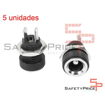 

5x DC Power connector Jack Power socket 5,5X2,5MM chassis Panel nut