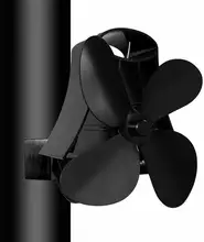 Best Price Fireplace Fan New High Temperature Magnet Camping Stove Fan 4 Blade Wall Mounted Household Fireplace Fan Cooling
