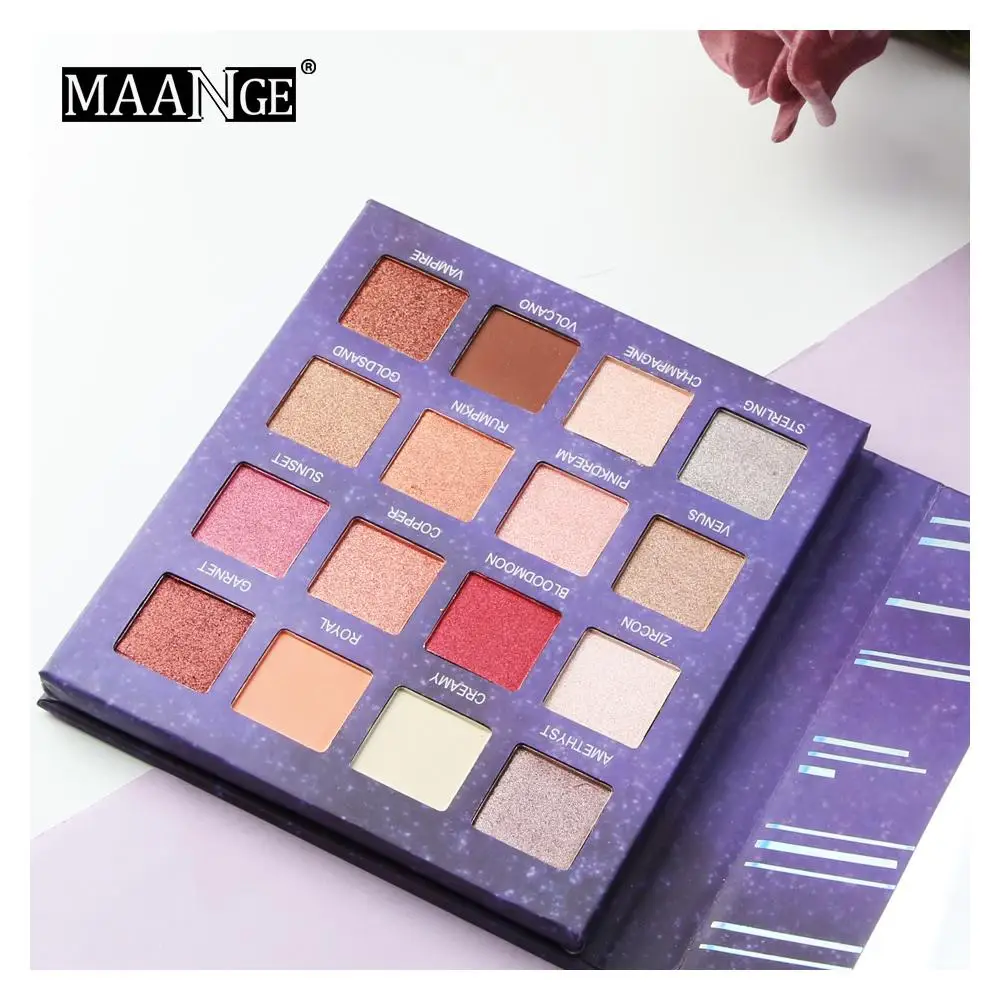 16 Color Shimmer Glitter Eye Shadow Powder Matt Eyeshadow Cosmetic Luxury Makeup brochas maquillaje Beauty pinceaux 1 16 Color Shimmer Glitter Eye Shadow Powder Matt Eyeshadow Cosmetic Luxury Makeup brochas maquillaje Beauty pinceaux 4