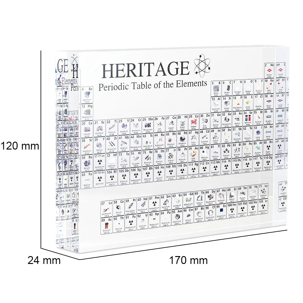 

Acrylic Periodic Table Display with Elements Teacher Students Gifts Crafts Decor GV99