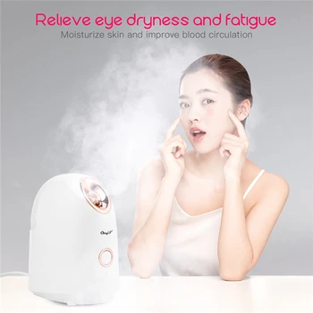 

150ml Warm Mist Facial Steamer Women Skin Moisturizing Nano Mist Sprayer Face Humidifier Lady Personal Sauna Spa Steaming Device