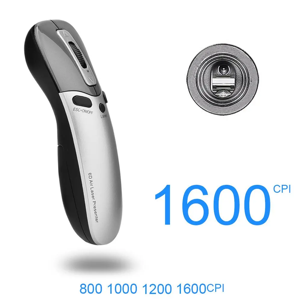 3 in 1 Multifunction 6D Air Mouse + Laser Pointer Pen+Presenter in PPT TeachingConferenceSpeech For PCSmart TVLaptop
