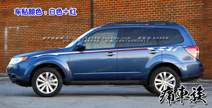 Для SUBARU Forester, автомобильные наклейки для кузова, наружные украшения, стикеры для внедорожников, внедорожников, тюнинг, поставки, наклейки на дверь