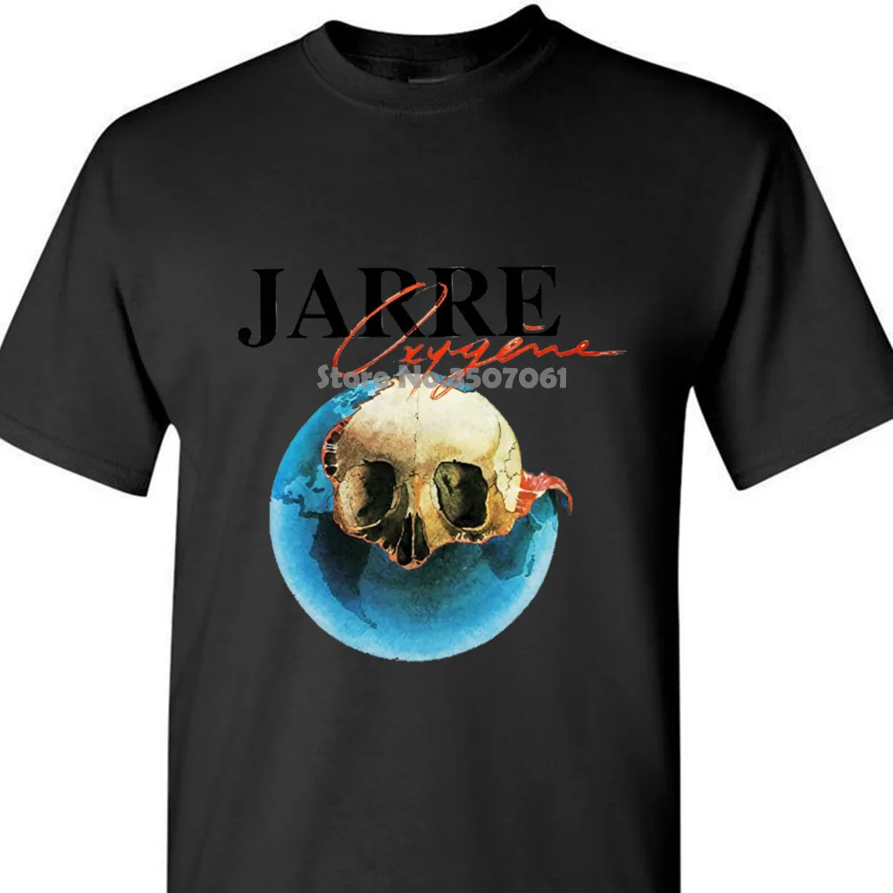 Новинка 2019 Футболка мужская футболка джинсовая Michel Jarre Oxygne с круглым вырезом