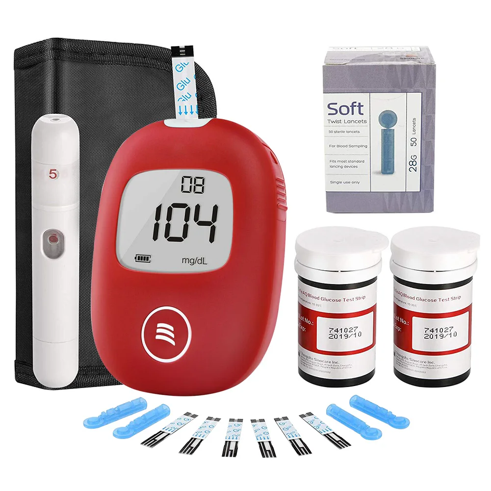 Обнаружение безболезненного сахара Быстрый 50 тест-полосок домашняя больница умный автоматический тест на диабет er измеритель уровня глюкозы в крови для путешествий точный