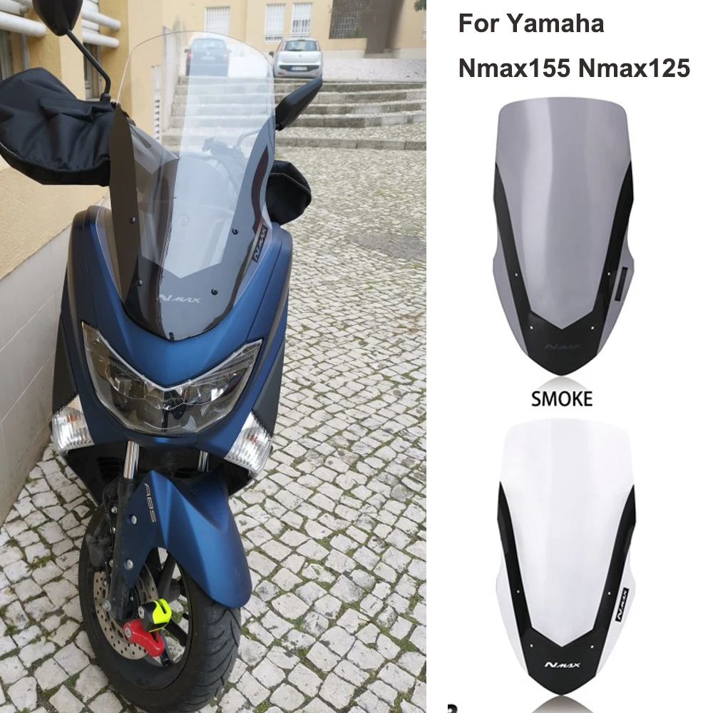 

Motorcycle Accessories Windscreen Windshield Spoiler Wind Deflector for YAMAHA NMAX155 NMAX125 2013-2018 2019 2020 NMAX 155 125