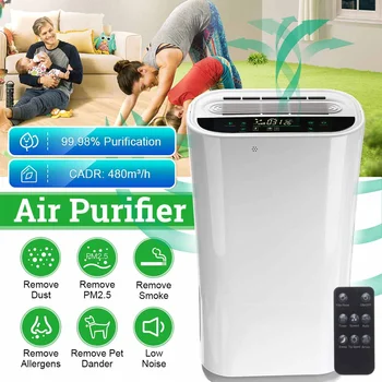 

2020 New Air Purifier Ionizer With HEPA Filter Remove Odor Smoker Dust Wash Air For Home Room Air Cleaner Filter Household EU
