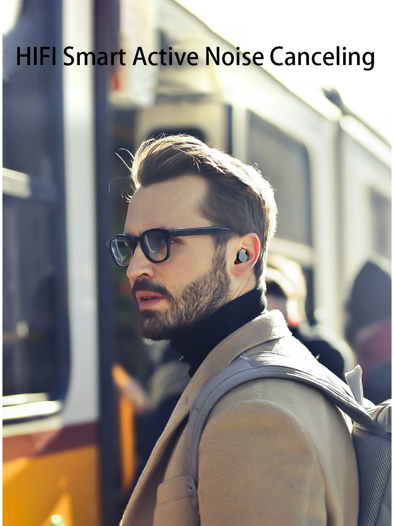 HiFi Звук TWS Bluetooth 5,0 наушники бинауральные вызов сенсорный контроль спортивные стерео наушники гарнитура с зарядным чехлом 4000mA