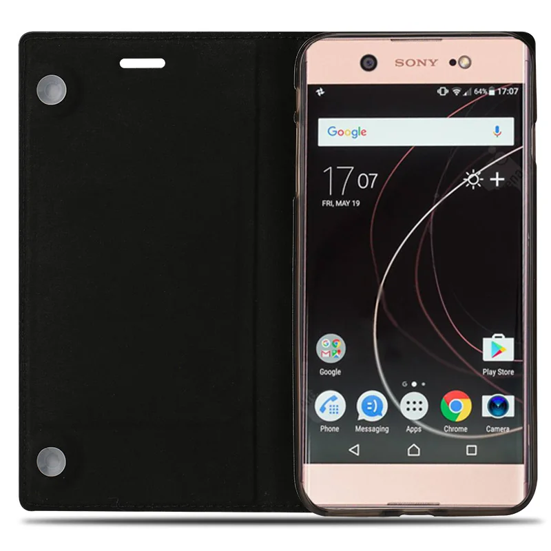 Чехол из воловьей кожи с откидной крышкой для sony xperia Z2 Z3 Z4 Z5 X XZ1 XZ2 XZ4 Compact XA XA1 XA2 ultra XZ Premium для xperia 5 8 10 plus