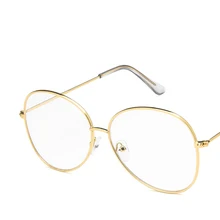 Женская мода большая коробка плоское зеркало Корейская версия металлической оправы очки для чтения трендовая оправа очки