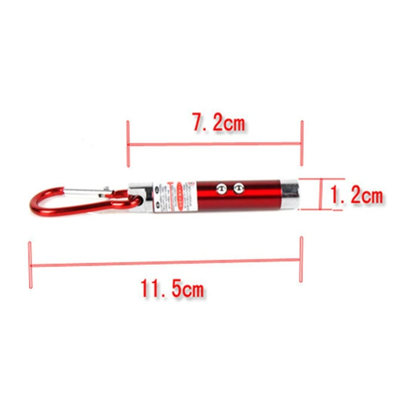 2 In1 красная лазерная указка ручка с белый светодиодный светильник показать палка