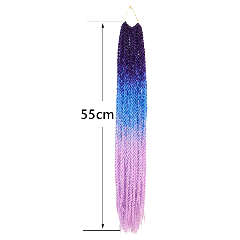 Fashion DIY Gradient Braided Hair Headwear Dreadlocks Women Synthetic Fiber Braiding Wig