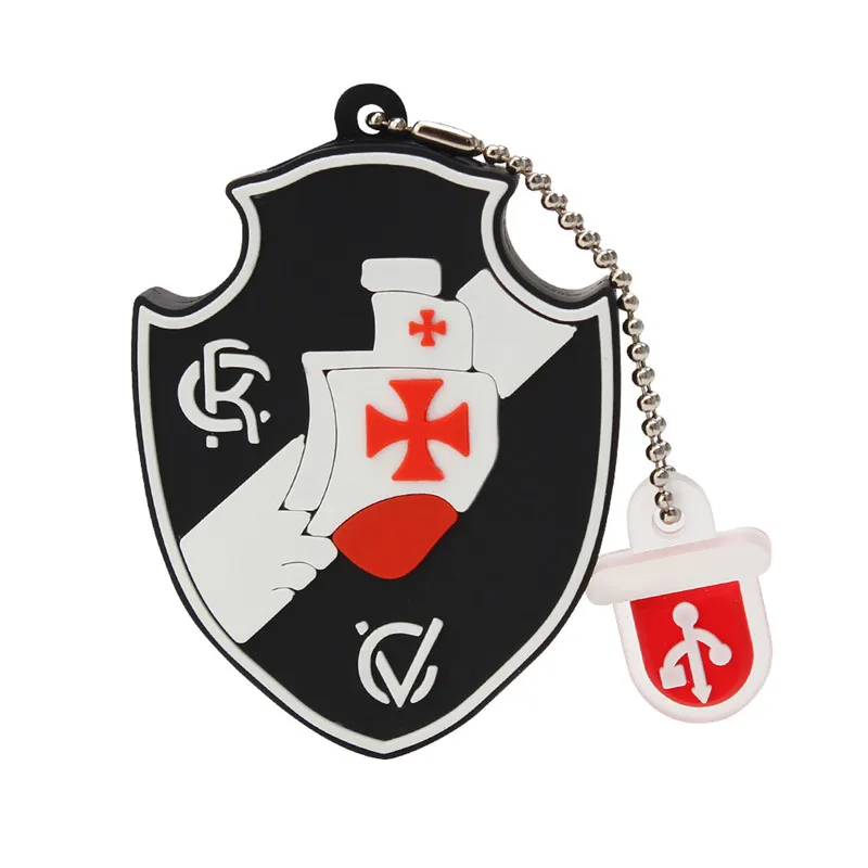 Personalized pen drive 64gb 128gb 8gb 4gb u disk 2.0 Cartoon Soccer Team Badge Usb Flash Drive 32gb pendrive 16gb free shipping