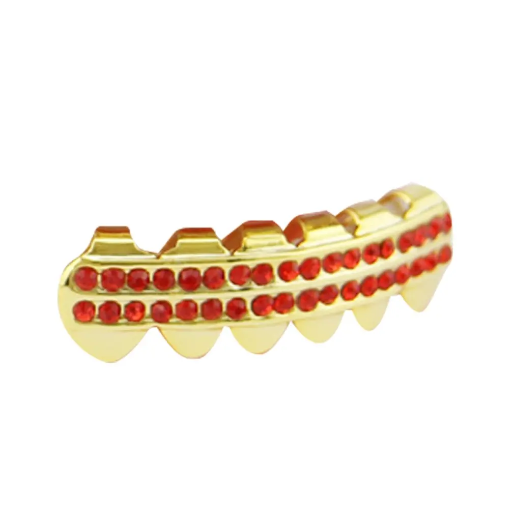 GENBOLI металлические хип-хоп брекеты с верхними и нижними зубами, вечерние ювелирные изделия на Хэллоуин, ювелирные изделия для тела, Модные металлические зубы