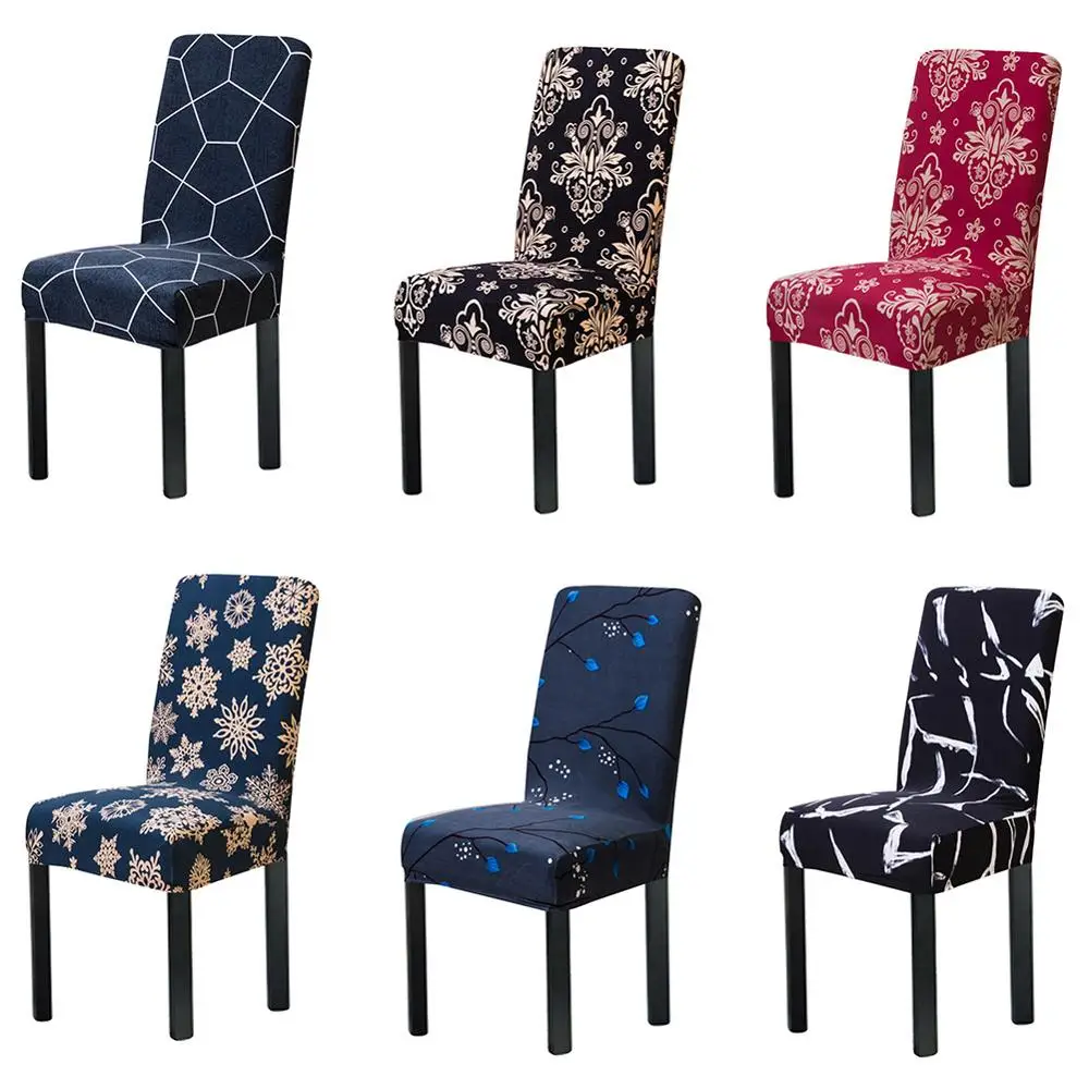 

Meijuner Chair Covers European Print Universal Chair Cover Polyester Removable Protector Slipcover For Room Hotel Banquet Y368