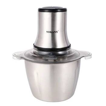 

SOKANY Stainless Steel Electric Kitchen Meat Grinder Food Chopper Shredder Cutter Slicer Household Food Processor EU Plug