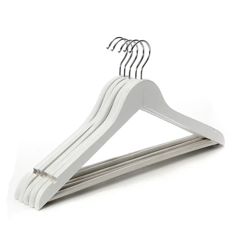 

New 5 Pcs Wooden Adult Clothes Hangers Anti-Slip For Jeans Pants Coat Hanger Home Storage Holder sturdy and durable