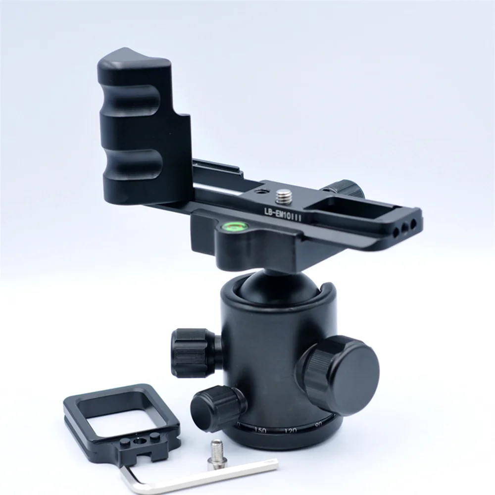 

1pcs for Olympus OM-D E-M10 Mark III EM10 III Double Handle Kit L Bracket Vertical Clappe Quick Release L Plate Bracket