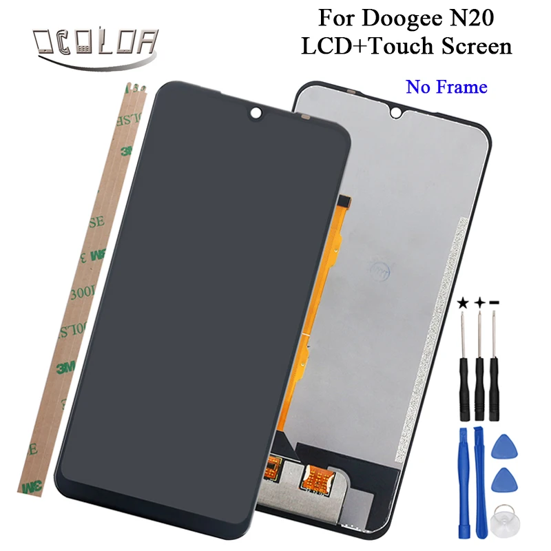 Ocolor Для Doogee N20 ЖК-дисплей и сенсорный экран в сборе с инструментами клеем ЖК-экран