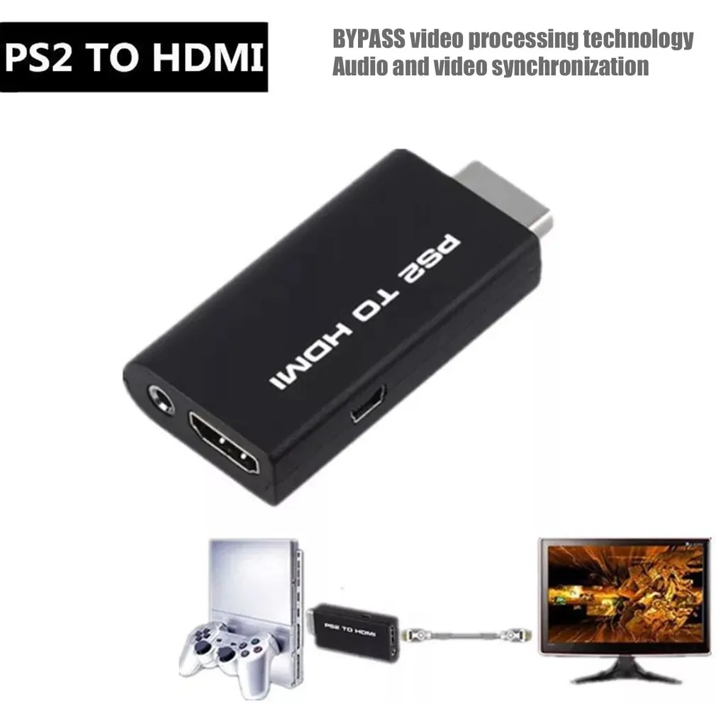 Портативный PS2 к HDMI аудио видео конвертер адаптер AV HDMI кабель для SONY playstation 2 Plug And Play запчасти