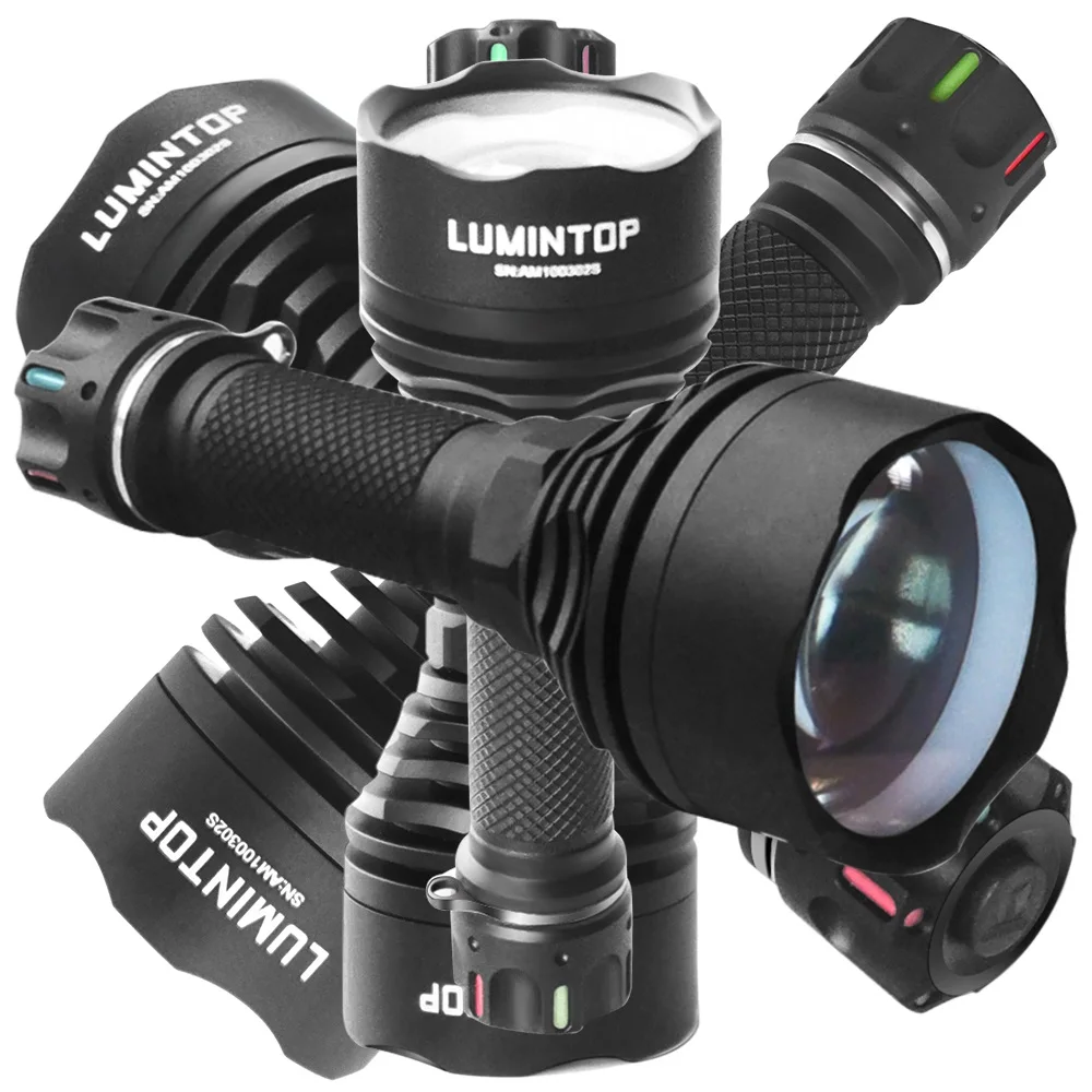 Lumintop Thor III 2500m Long Shoot Search Flashlight Super Bright Laser Torch by 21700 Battery for Hunting Camping Self Defense | Освещение