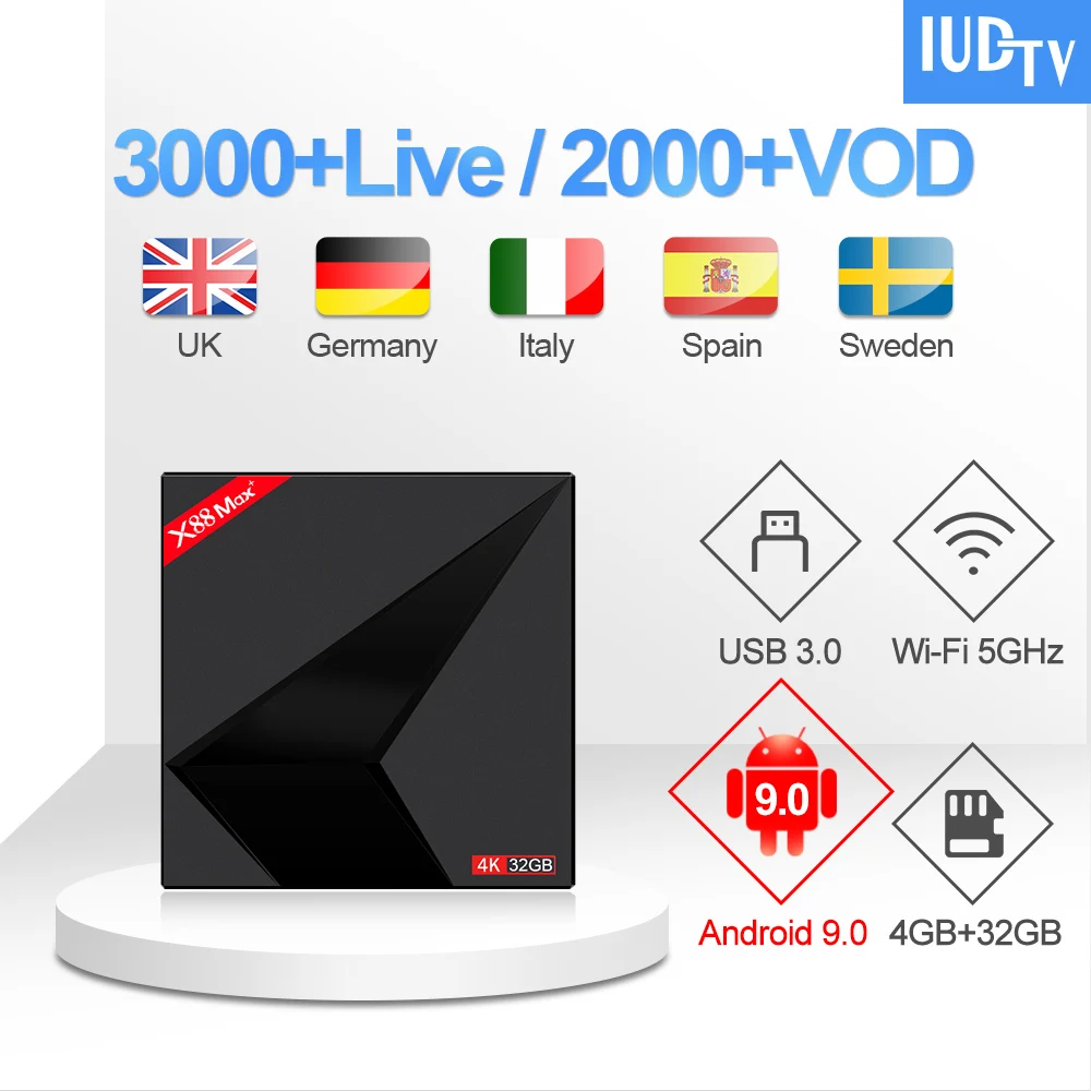 

IPTV UK Italy Germany X88 Max Plus Swedish Poland Arabic IPTV Susbcription Ex-Yu Romania Portugal IP TV Turkey Spain Greek IP TV