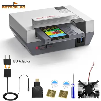 

RETROFLAG NESPi 4 CASE Raspberry Pi 4 Case with SSD CASE, Cooling Fan, HDMI Adaptor & Heatsinks for Raspberry Pi 4 Model B