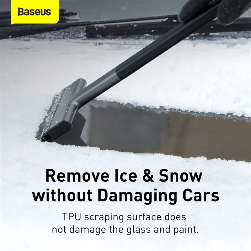 Baseus Car Ice Scraper Quick Clean Snow Removal Car Windshield Window Snow Cleaning Scraping Tool Auto Ice Breaker Shovel