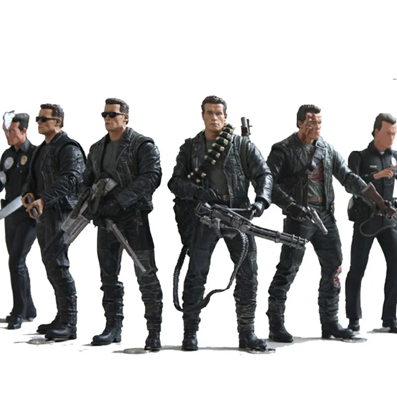 NECA Терминатор 2 фигурка T 800 / 1000 ПВХ игрушка модель игрушки 7 типов 18 см|Игровые