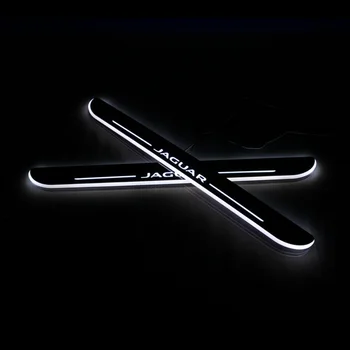 

For Jaguar XF 2015 2016 2017 2018 Acrylic Moving LED Welcome Pedal Car Scuff Plate Pedal Door Sill Pathway Light