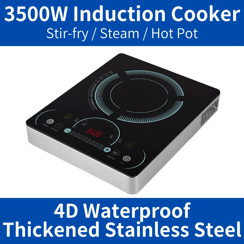 Electric induction cooker 3500W 8 gears household energy-saving stir-fry hot pot commercial battery stove special offer palo 1 12pcs c size rechargeable battery type c lr14 battery 1 2v ni mh 4000mah low self discharge for led candle gas cooker