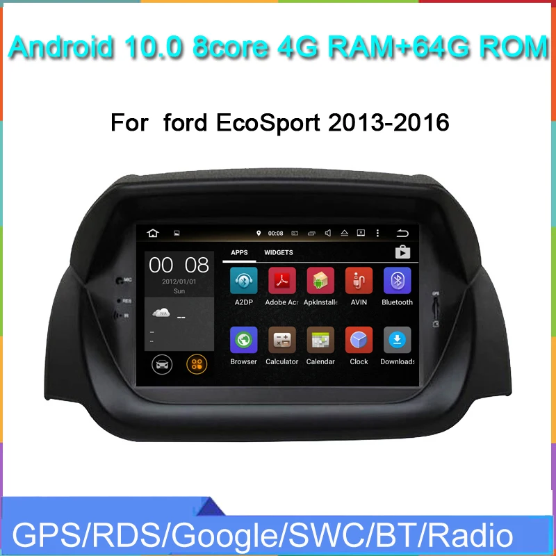 Android 10 0 автомобильный аудио gps навигация мультимедийный плеер для EcoSport 2013 2016